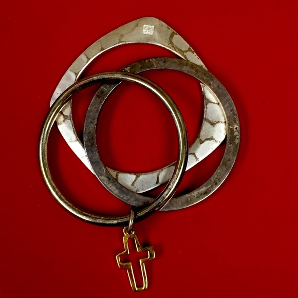 Givenchy Vintage Triple Bangle Rare - Picture 2 of 2